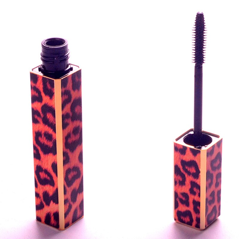 Custom Logo Leopard Mascara Thick Slender Curly Waterproof Sweatproof Make Up Mascara Female Beauty Makeup Tool Eye Cosmetics