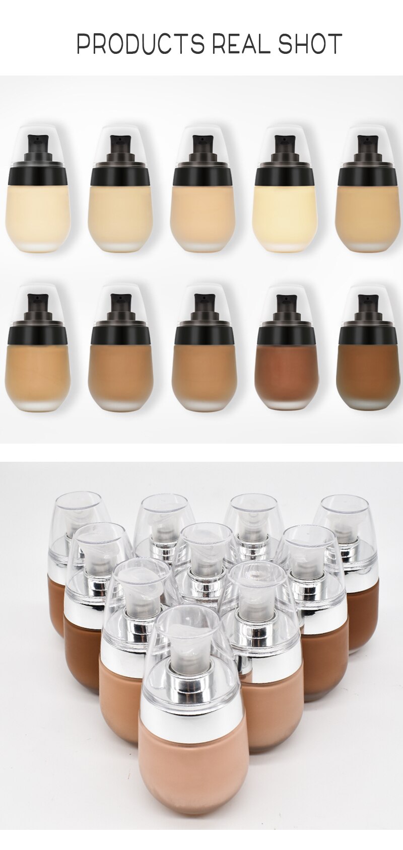 Wholesale Makeup Liquid Foundation Full Coverage Waterproof Natural Concealer Private Label Longlasting Makeup Foundation