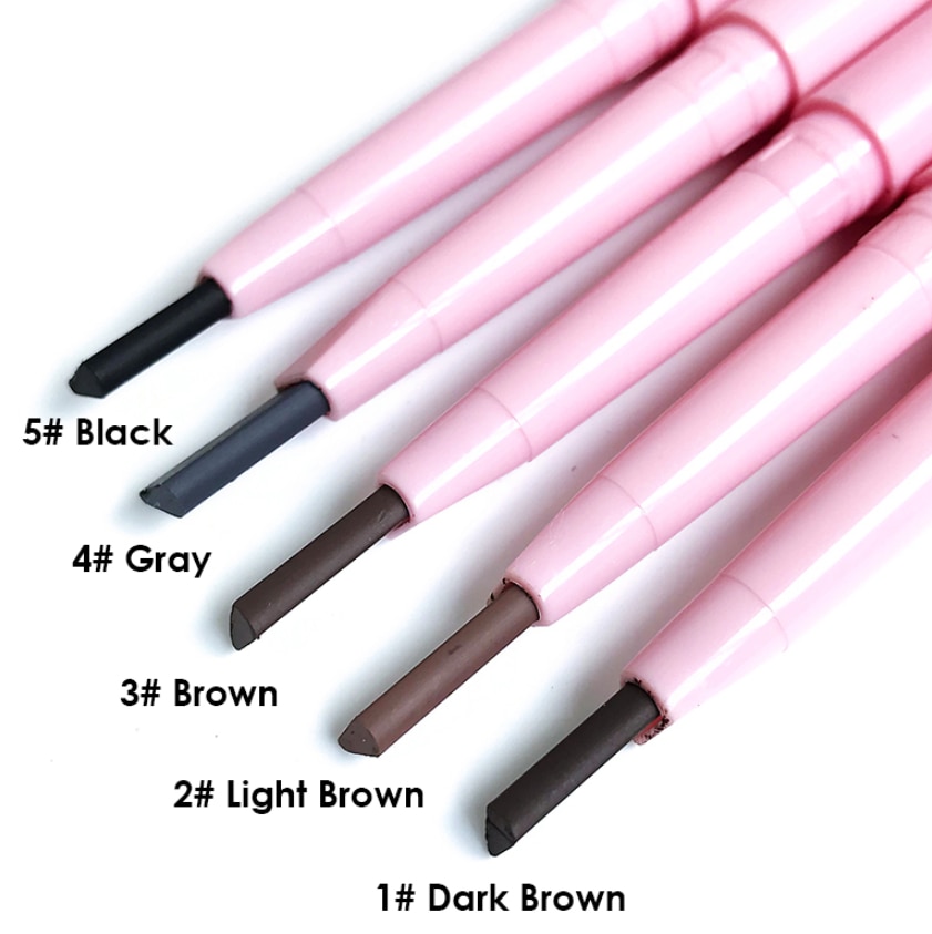 Pink Eyebrow Pencil Wholesale OEM Customize Brown Makeup Eyebrow Pencils Water Proof Suppliers Private Label Eyebrow Tint