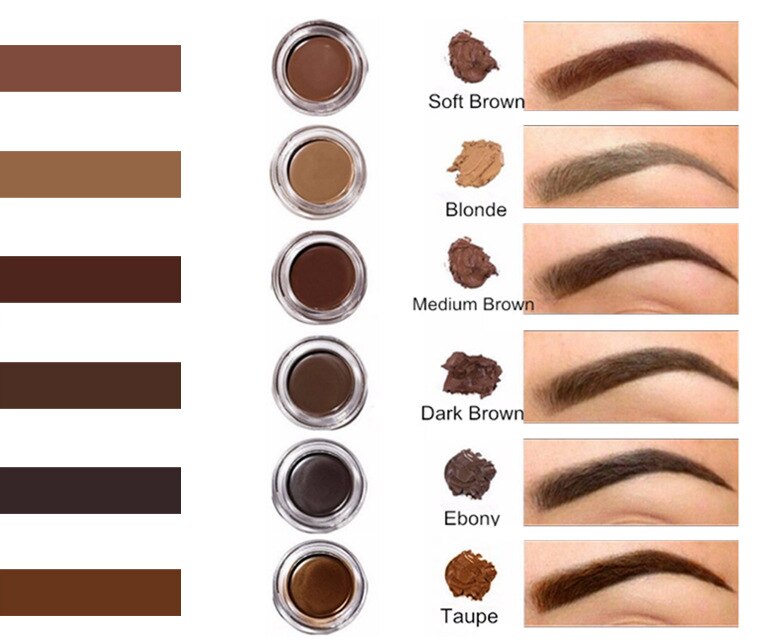 10 Piece Eyebrow Cream Private Label Pigmented Waterproof Sweatproof Long-lasting Eye Brow Gel Creamy Makeup No Logo