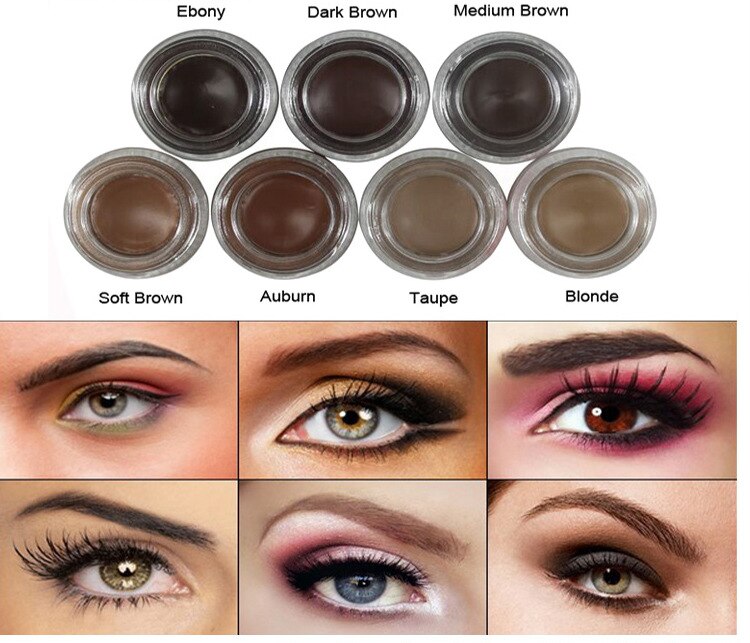 10 Piece Eyebrow Cream Private Label Pigmented Waterproof Sweatproof Long-lasting Eye Brow Gel Creamy Makeup No Logo