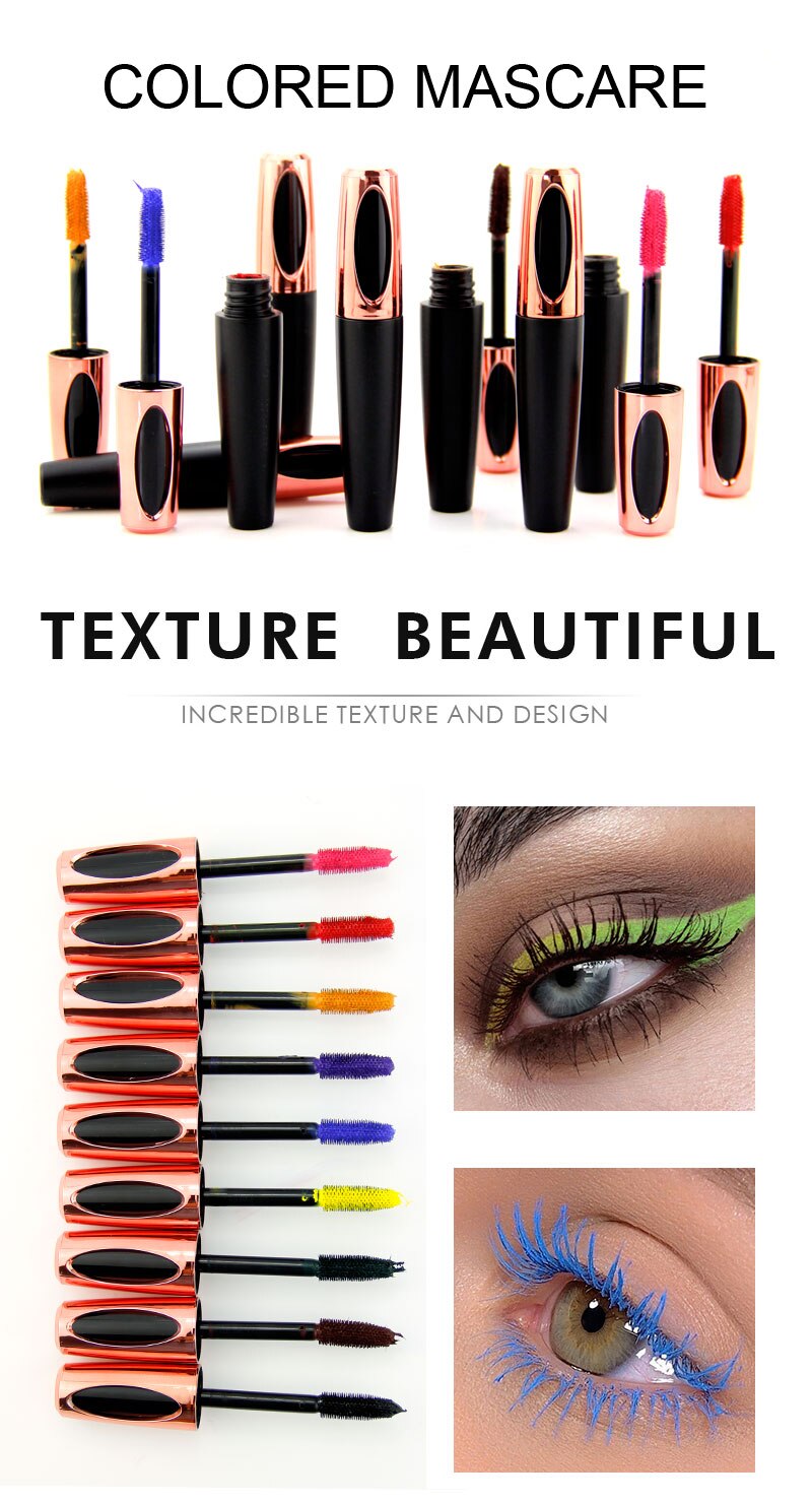 10 Piece Private Label Mascara Thick Eyelashes Curling Waterproof No Blooming Non-Fading Eye Makeup Custom Logo