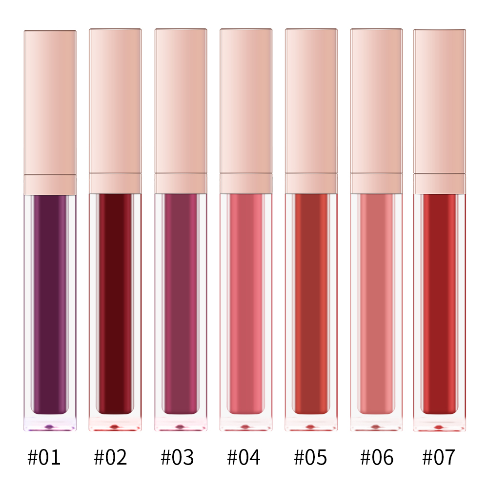 Lipgloss Wholesale Customized makeup make your own waterproof matte lipstick private label liquid lipstick Free logo printing