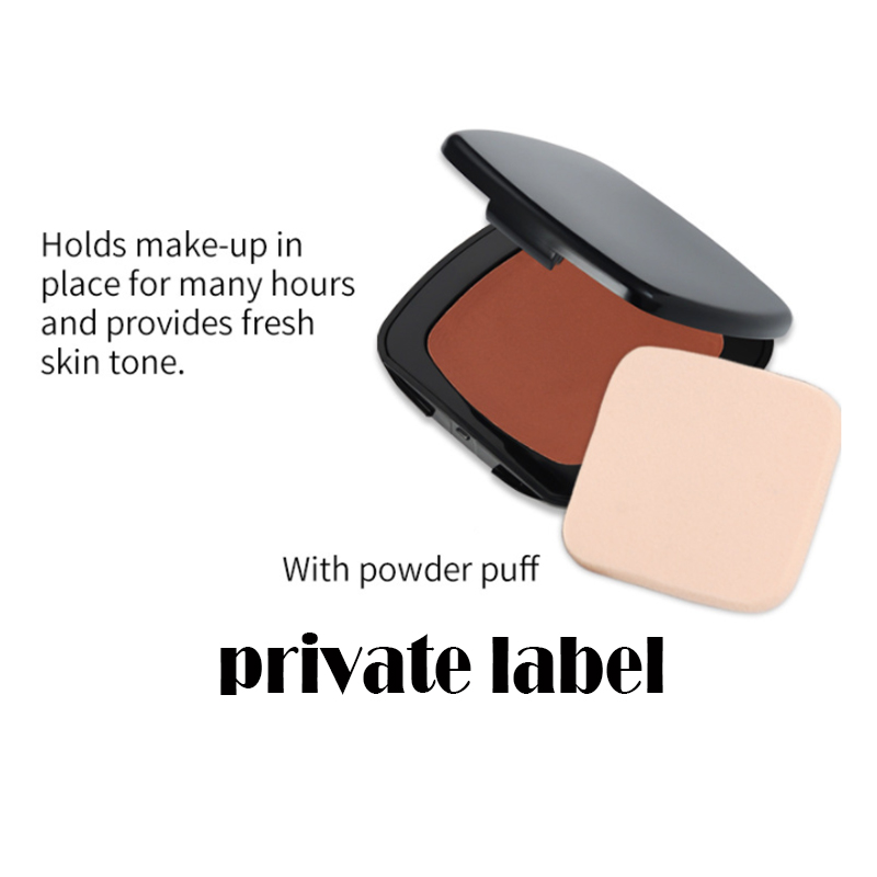 Private Label Face Pressed Powder Oil Control Natural Foundation Powder 12 Colors No Logo Concealer Setting Powder Wholesale