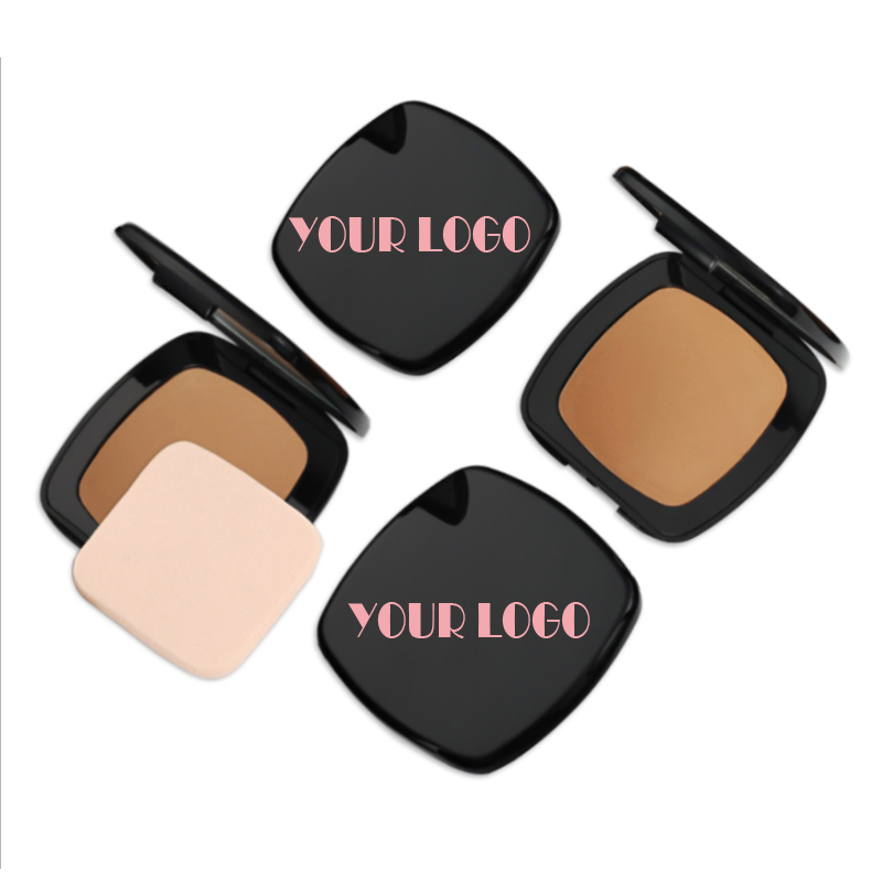 Private Label Face Pressed Powder Oil Control Natural Foundation Powder 12 Colors No Logo Concealer Setting Powder Wholesale