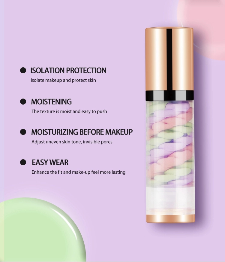 OEM Moisturizing Three Colors in One Makeup Primer with No Label